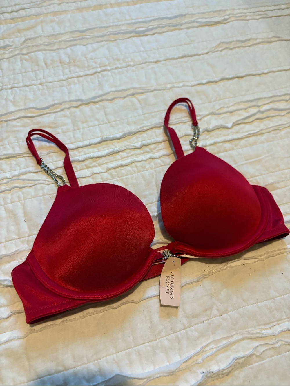 Victoria’s Secret vintage very sexy red rhinestone Christmas bra